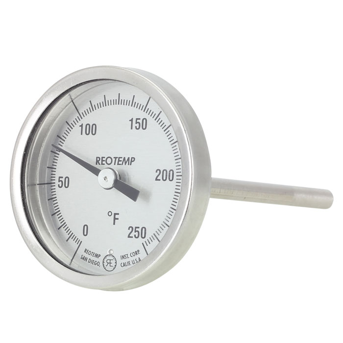 Reotemp Thermomètre Bimétallique inox 0/150 C 