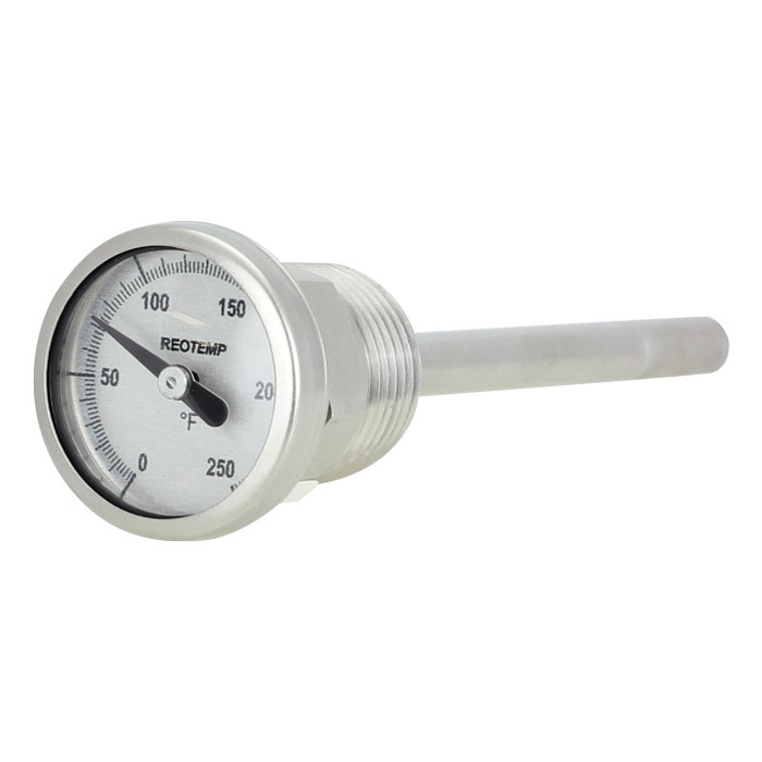 Details about   REOTEMP 3" face 24" stem 1/2" NPT Thermometer 30-120 F 