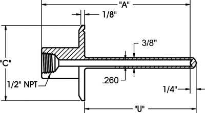 Sanitary-thermowell_drawing-2