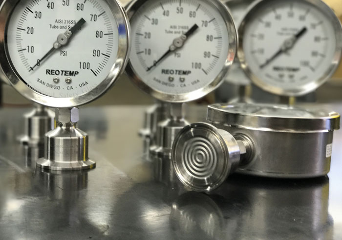 sanitary pressure gauges