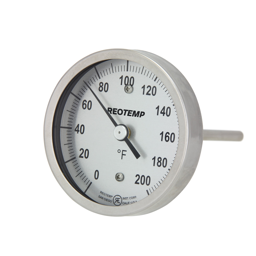 Reotemp Thermomètre Bimétallique inox 0/150 C 