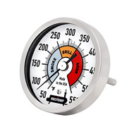 Reotemp 12 Inch Modern Indoor Fahrenheit Analog Wall Thermometer with  Brushed Aluminum Metal Bezel and Glass Lens