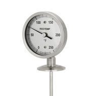 REOTEMP DTH5 Analog Desktop Thermometer Hygrometer, 5 Dial, 20/120F,  Relative Humidity Gauge