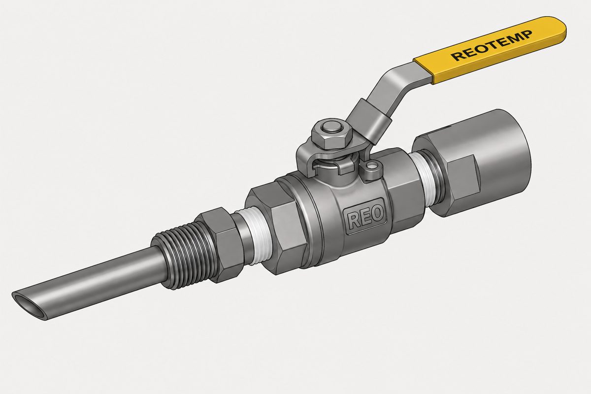 Product render of a Reotemp injection quill